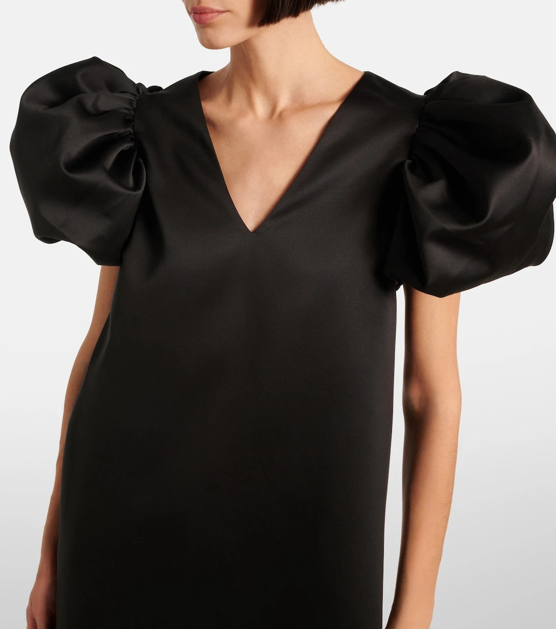 Rotate - Puff-sleeve satin minidress