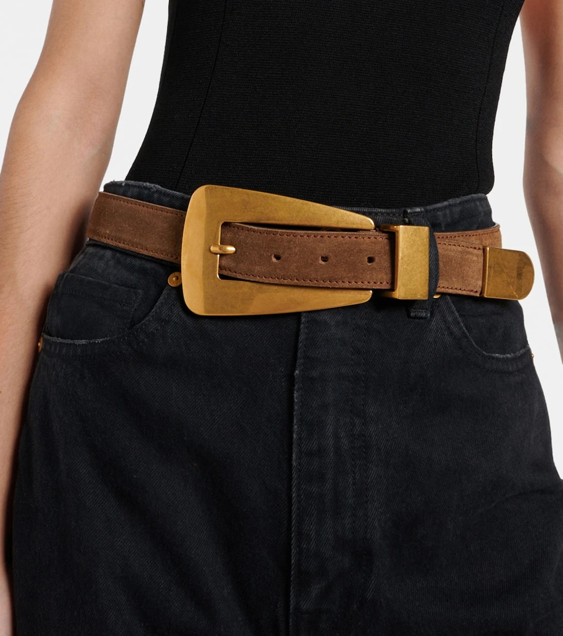 Khaite - Lucca suede belt
