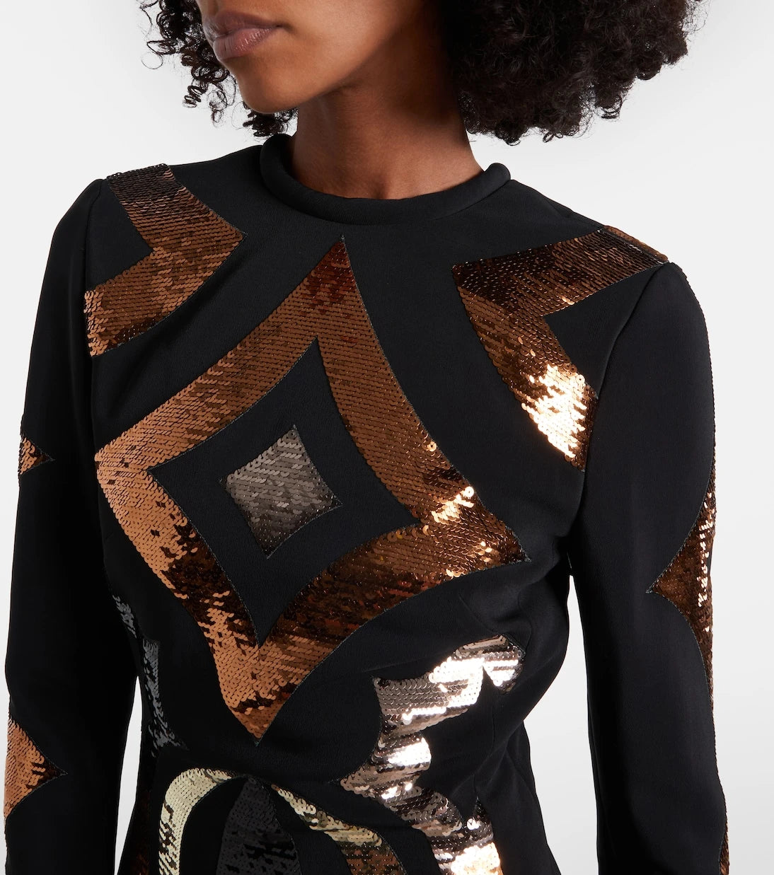 Pucci - Sequined open-back gown