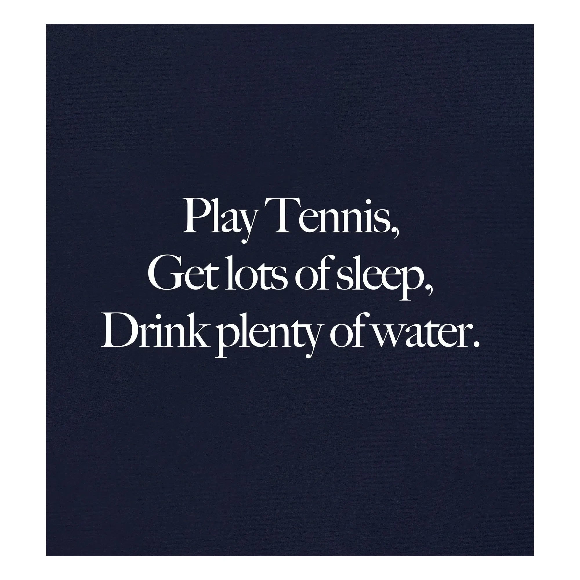 Sporty & Rich - Play Tennis T-shirt Recycled cotton | Navy blue
