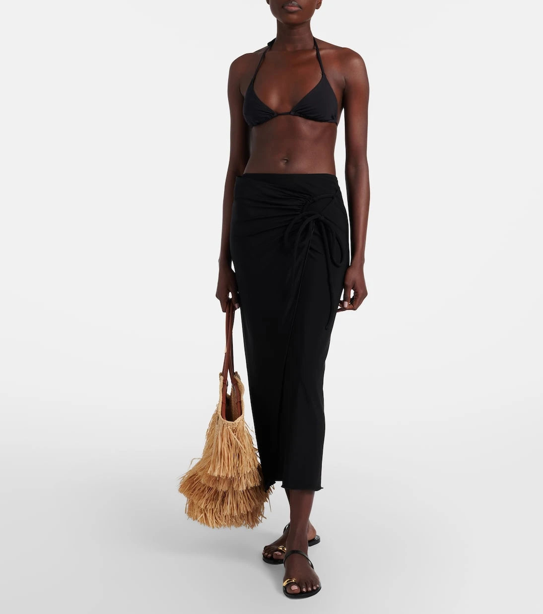 Max Mara - Jersey wrap skirt