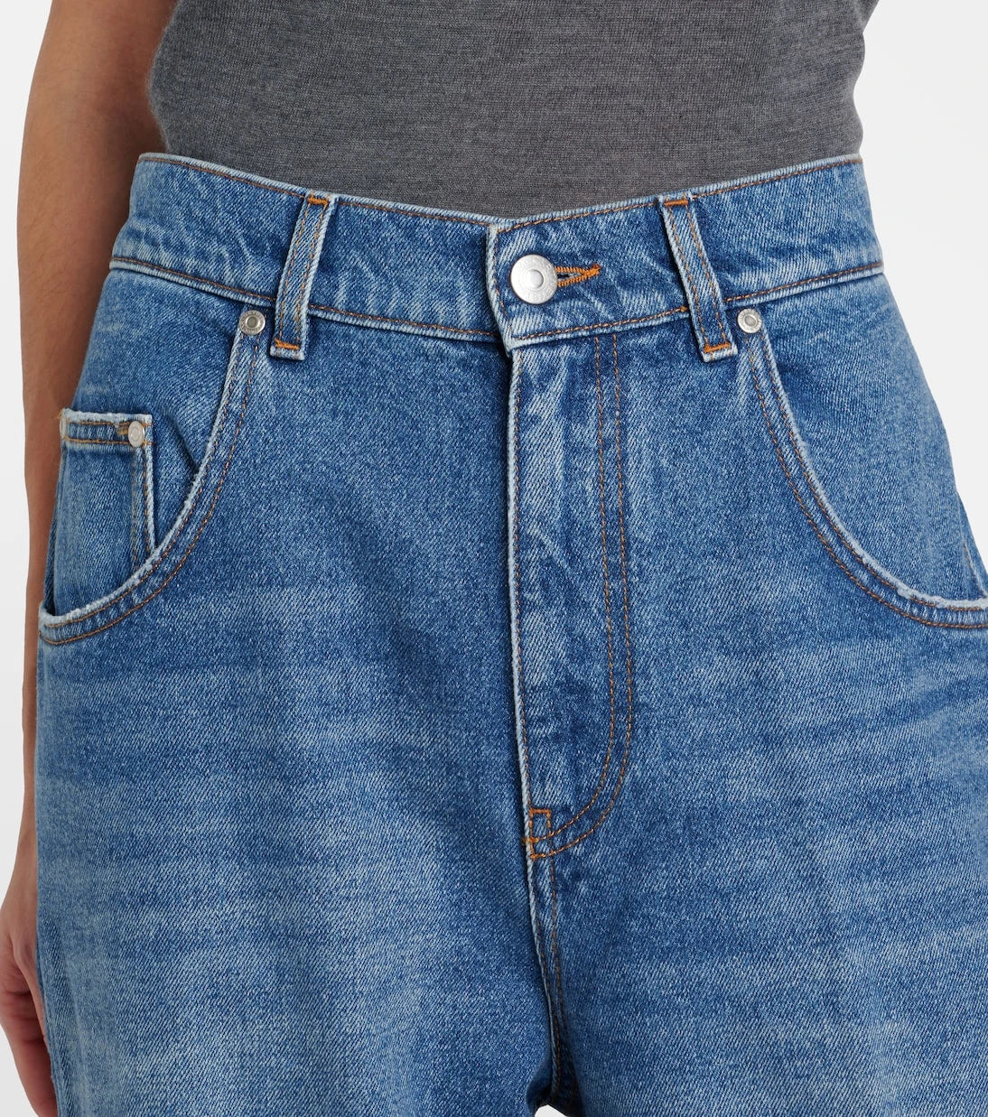 Stella McCartney - Mid-rise wide-leg jeans