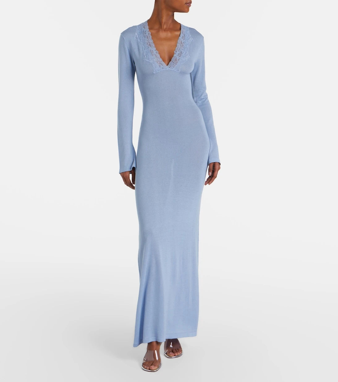 Aya Muse - Lace-trimmed maxi dress