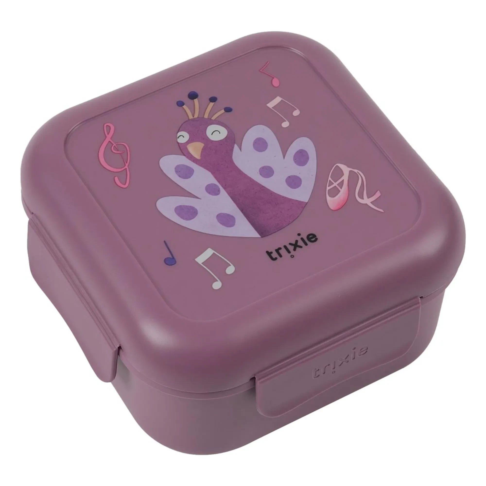 Trixie - Boîte à Goûter Clips Ballerina Mrs. Peacock | Purple