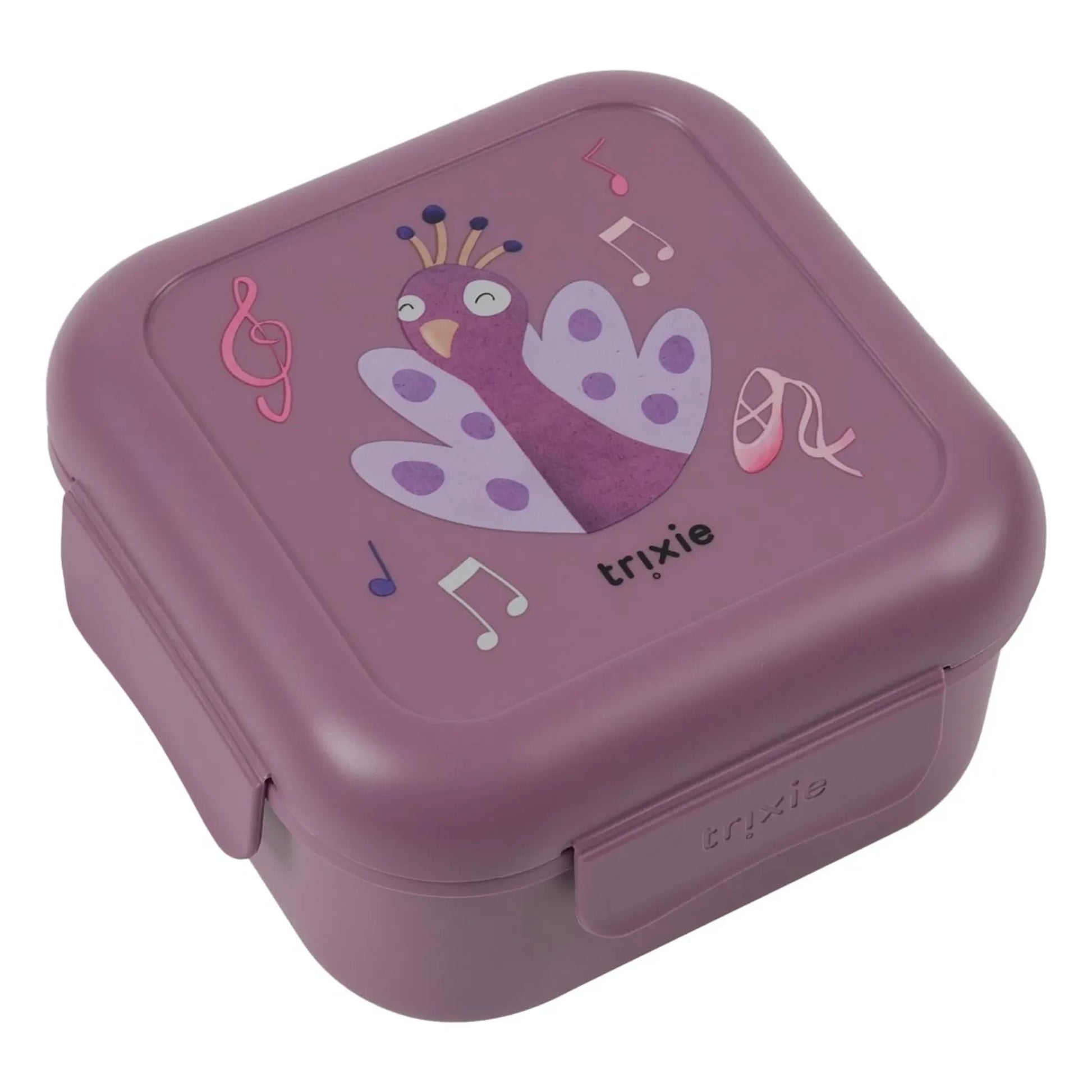 Trixie - Boîte à Goûter Clips Ballerina Mrs. Peacock | Purple