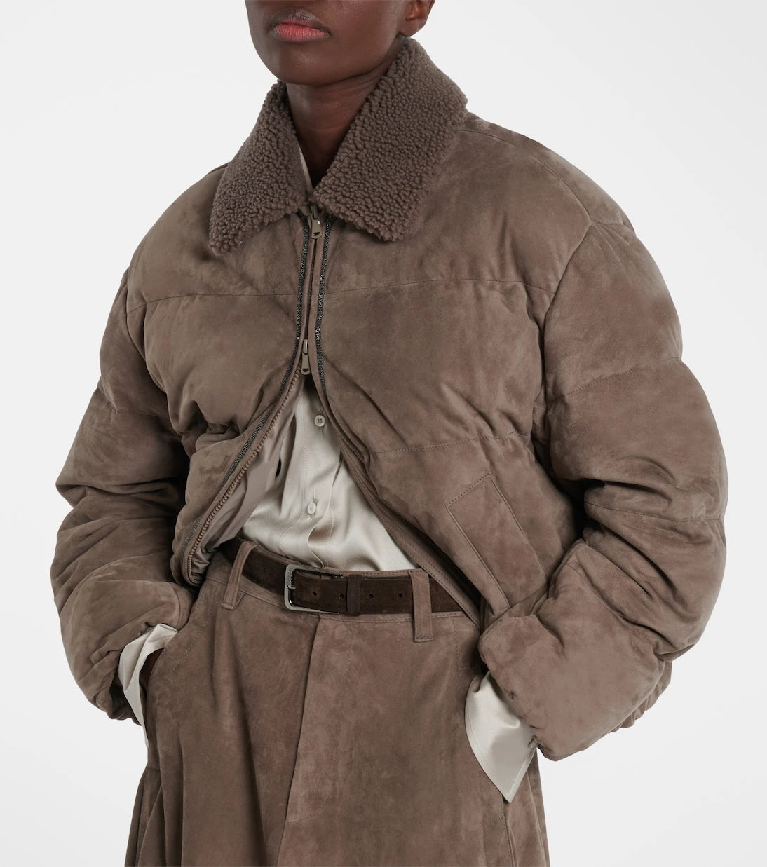 Brunello Cucinelli - Suede down jacket