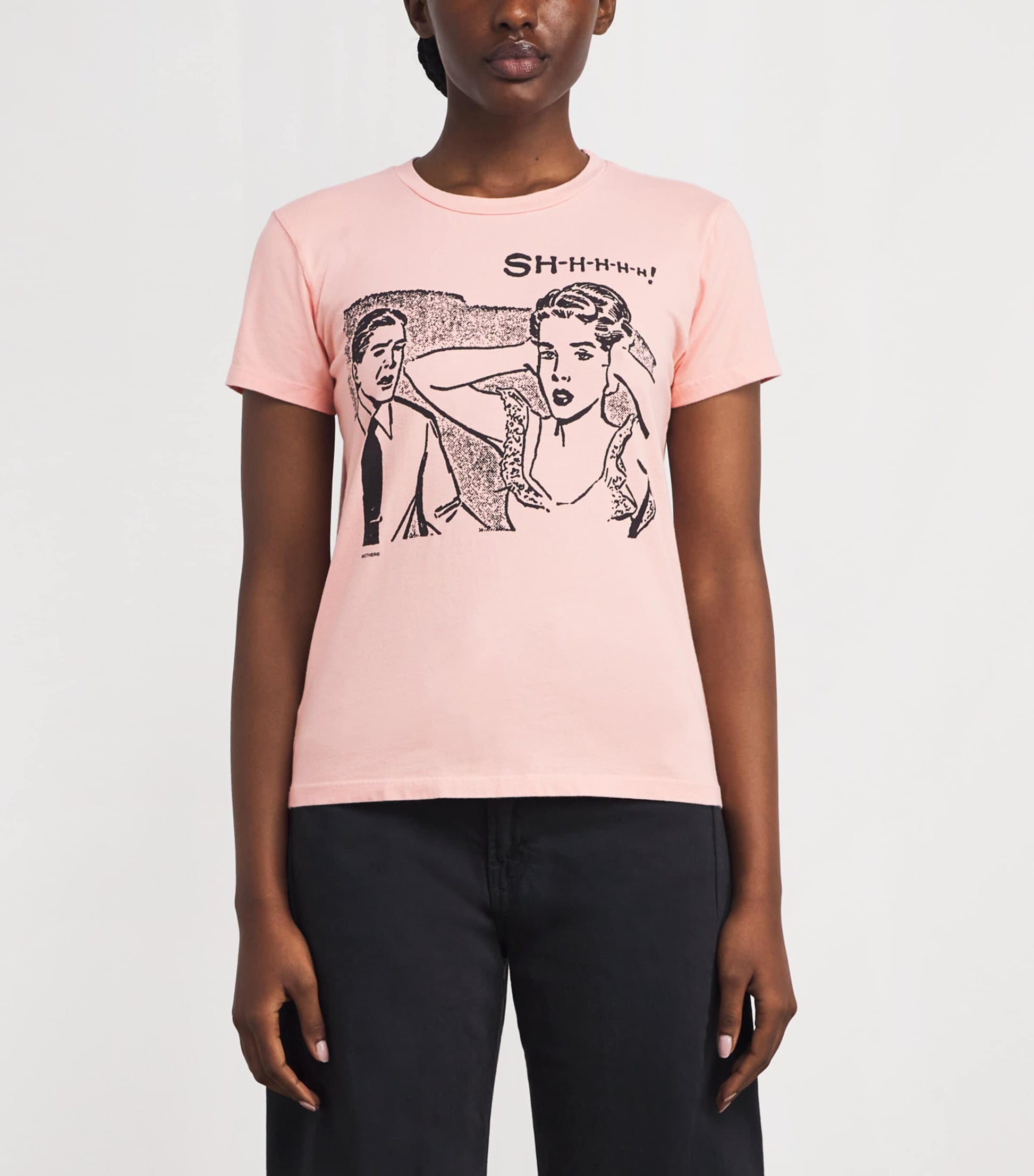 MOTHER Pink The Boxy Goodie T-Shirt