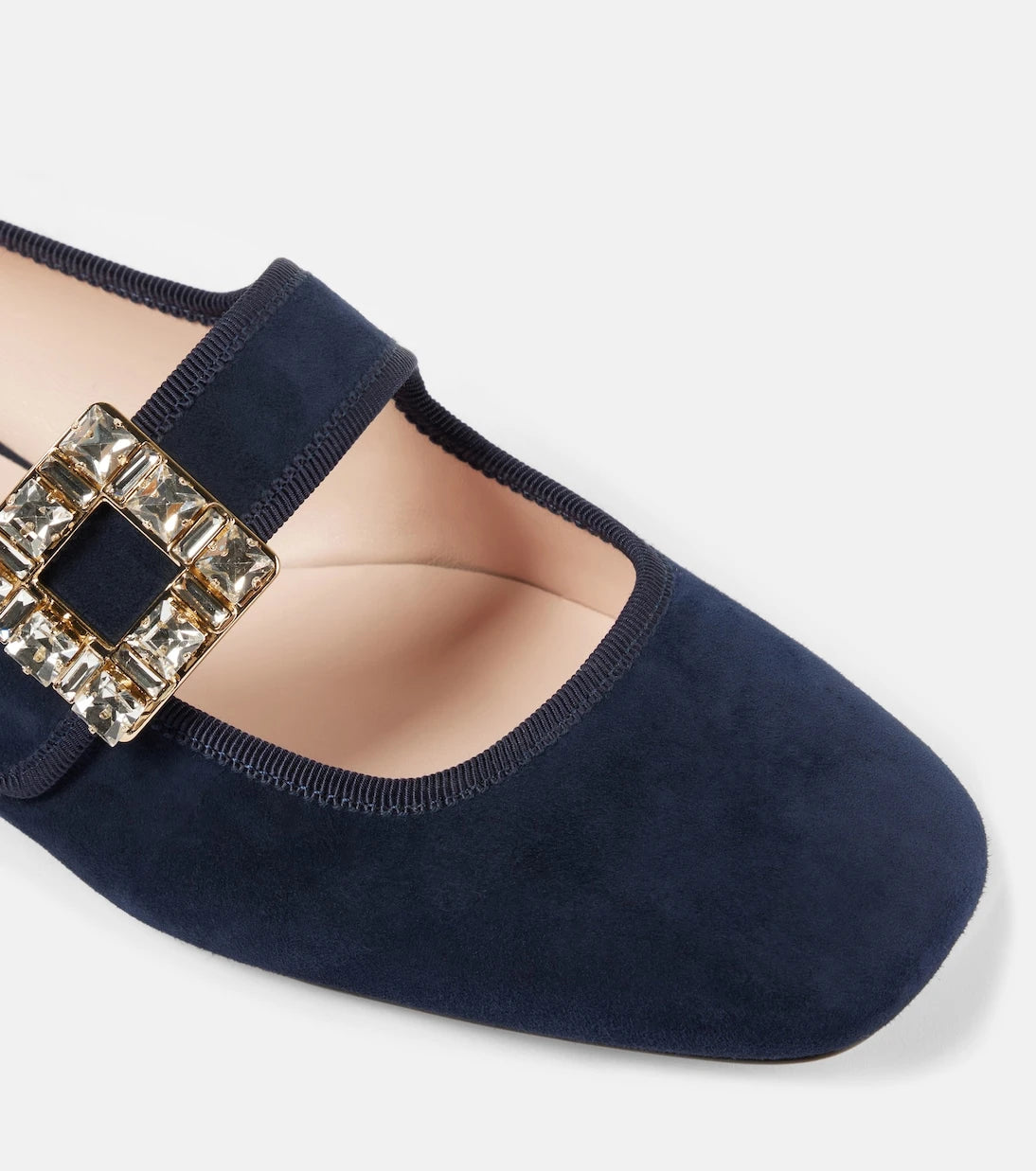 Roger Vivier - Très Vivier suede Mary Jane flats
