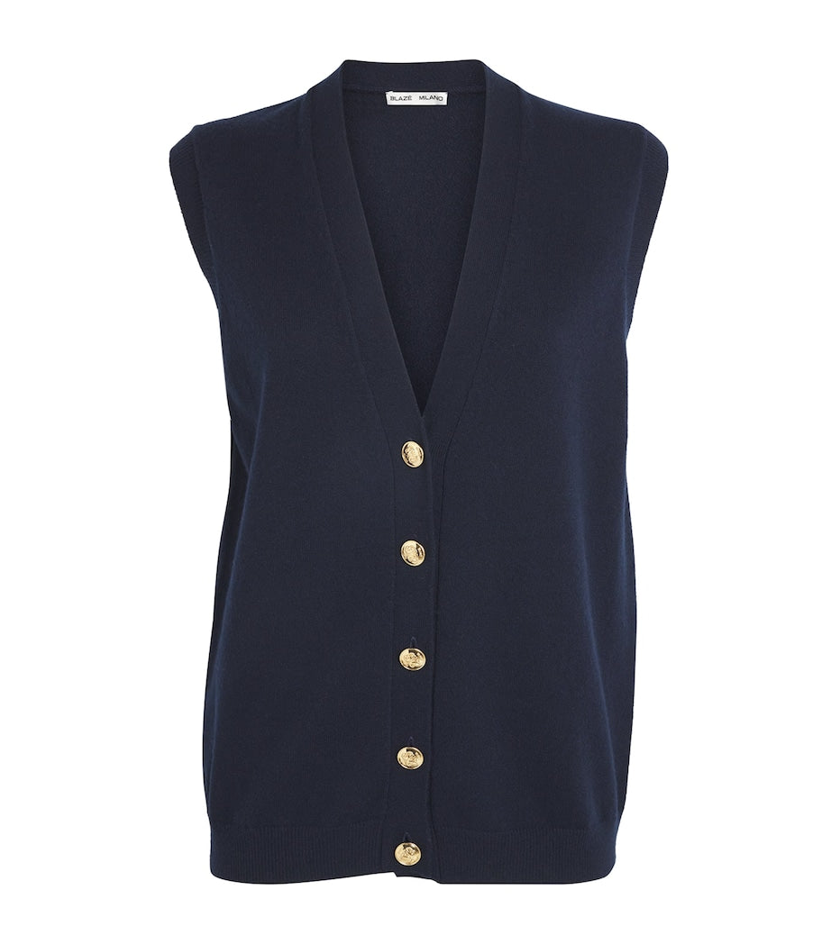Wool-Cashmere Highland Gilet