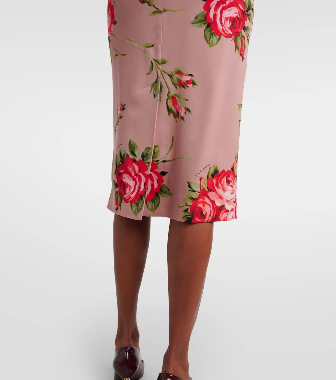 Dolce&Gabbana - Floral silk-blend cocktail dress