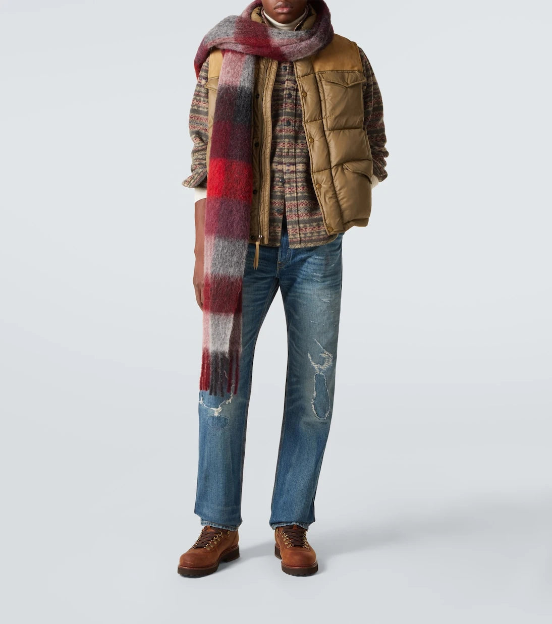 RRL - Hector wool-blend overshirt