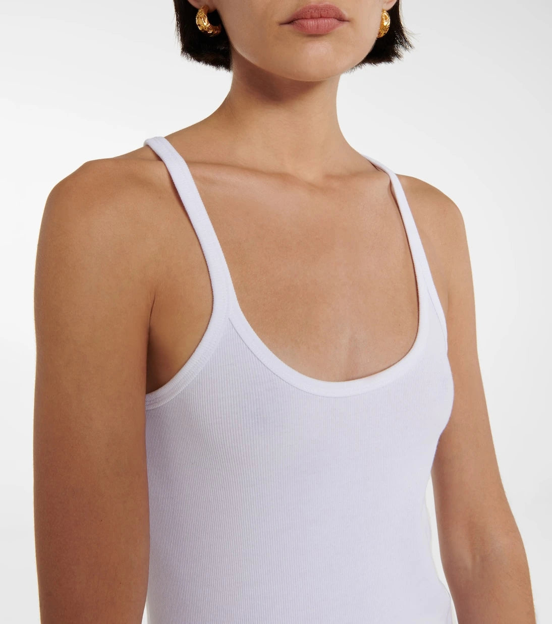 Toteme - Cotton-blend racerback tank top