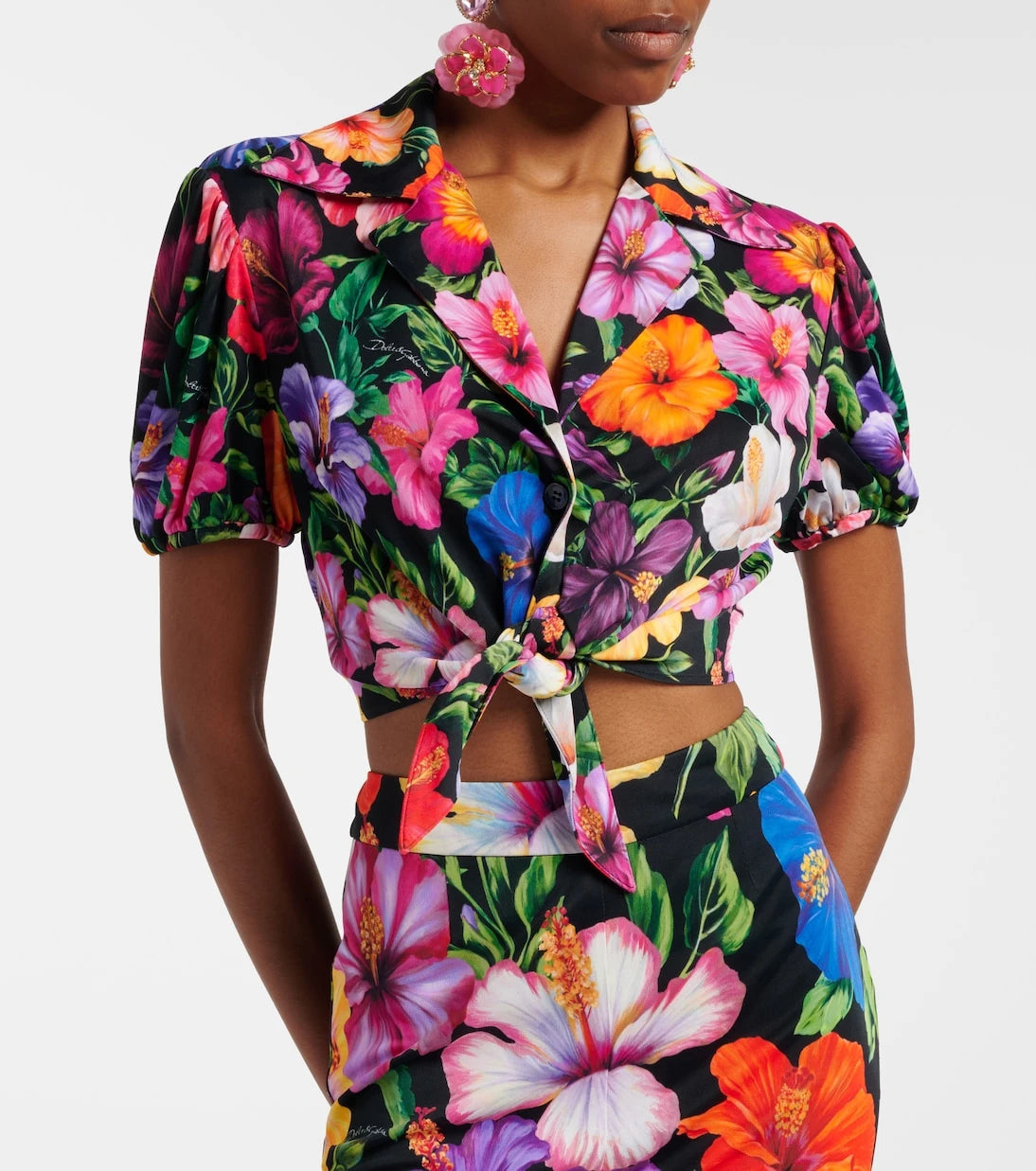 Dolce&Gabbana - Floral crop top
