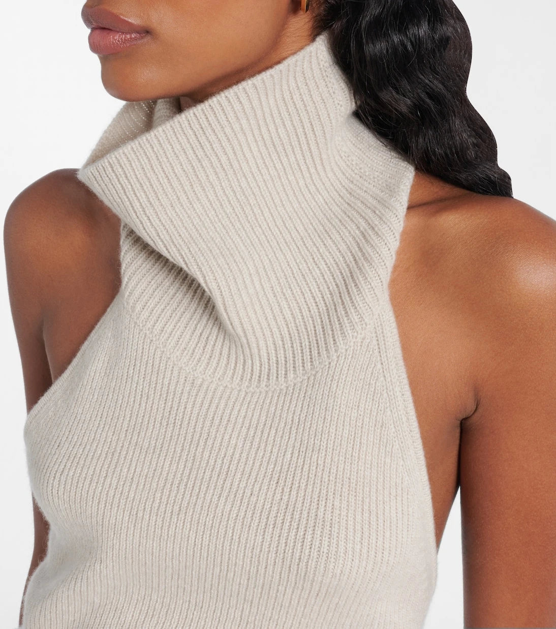 Lisa Yang - Maddie open-back cashmere top