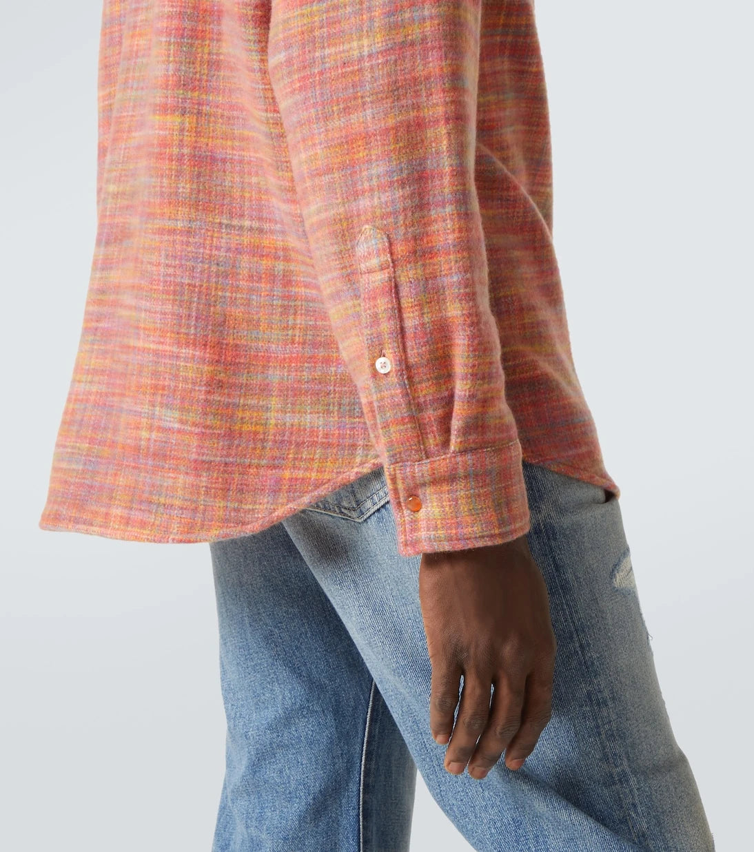 God's True Cashmere - Flower space-dyed cashmere shirt