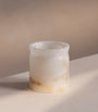 Alabaster Marble Vessel and Bergamot & Mandarin Candle (250g)