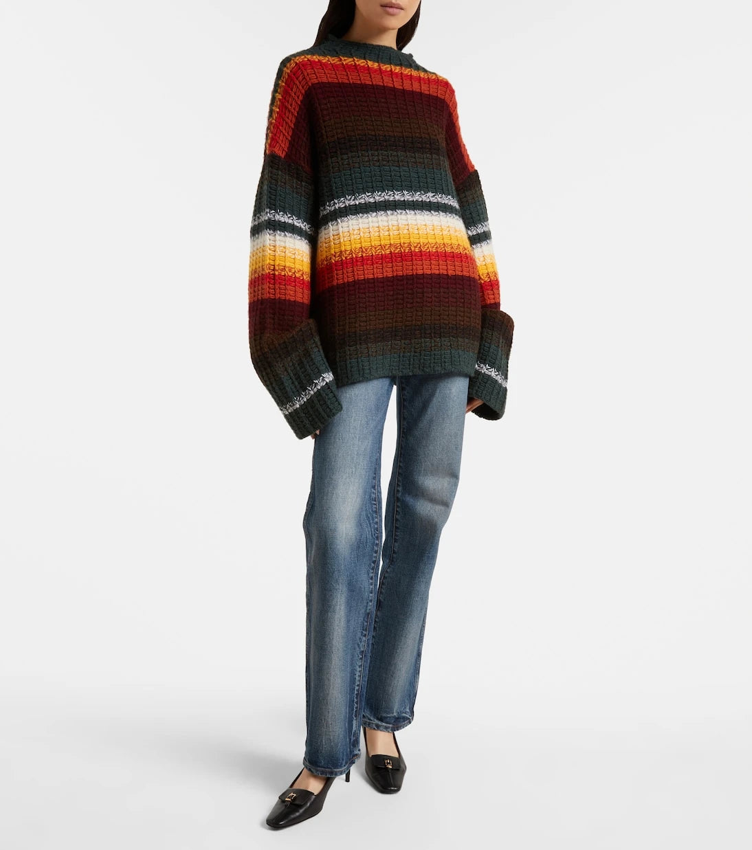Khaite - Yanis striped cashmere sweater