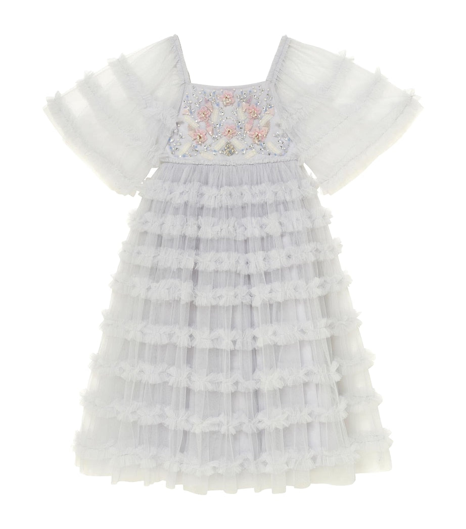 Silver Cotton Blooming Blossom Dress (12 Years)