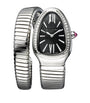 Stainless Steel and Diamond Serpenti Tubogas Watch 35mm