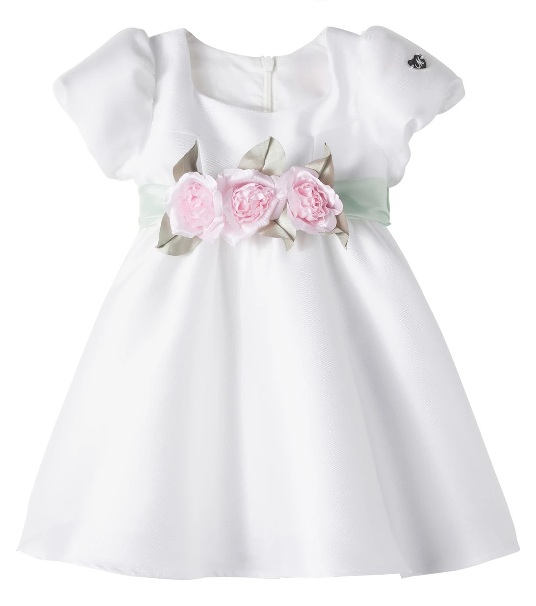 Monnalisa - Floral-appliqué dress