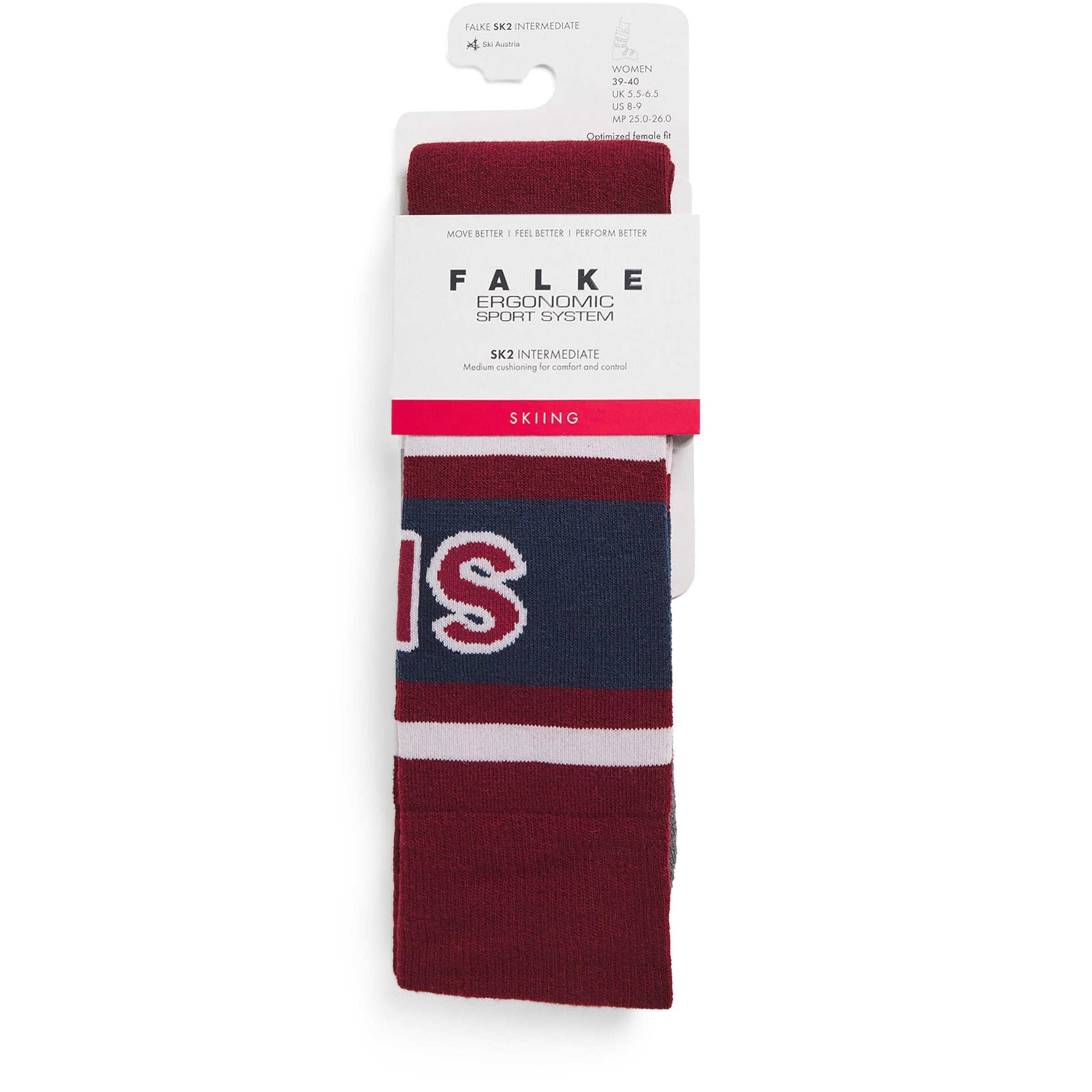 Burgundy SK2 Skiing Socks
