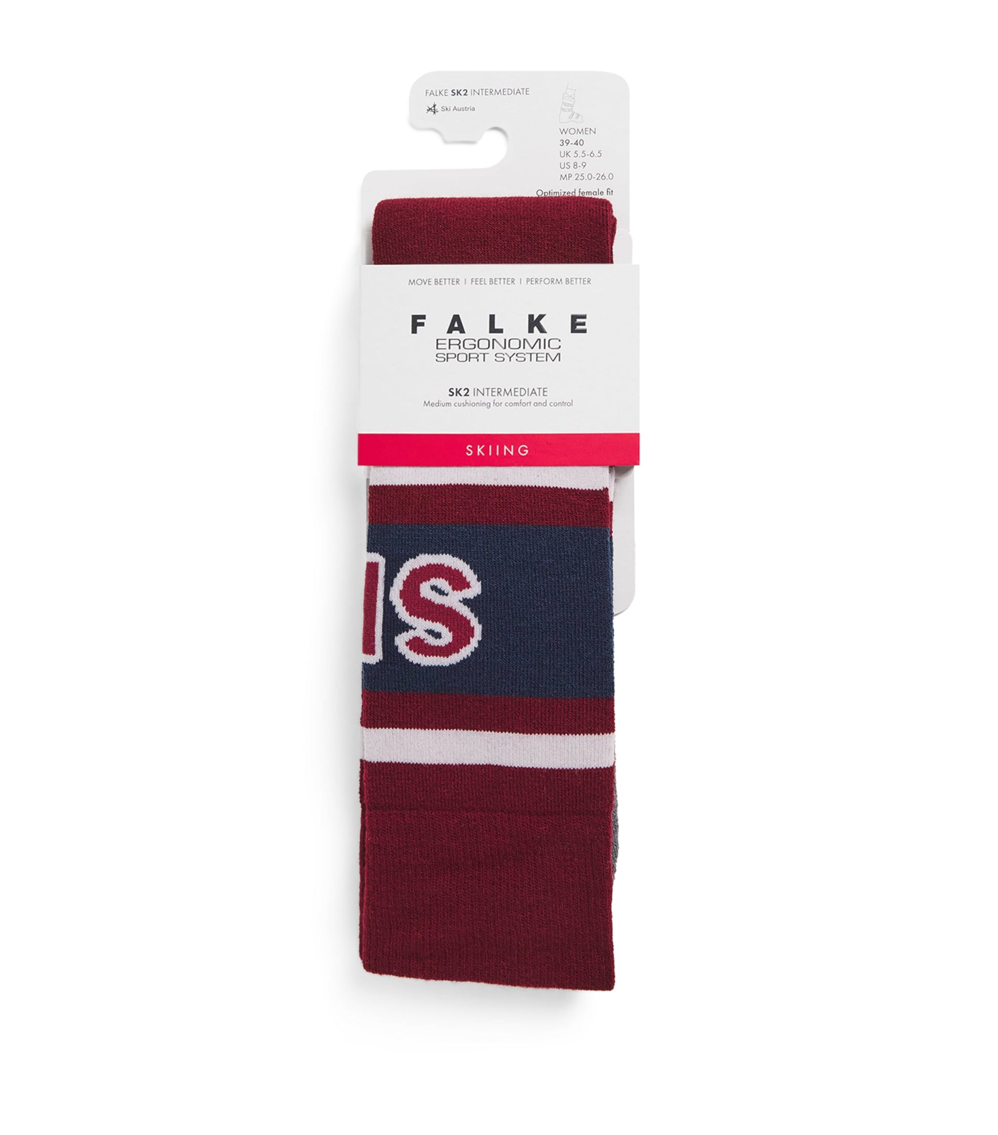 Burgundy SK2 Skiing Socks