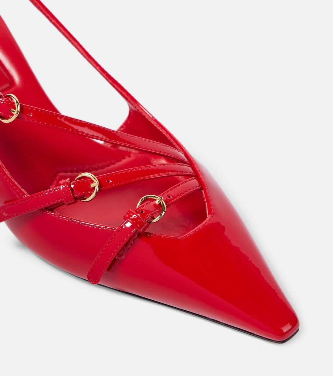 Miu Miu - Patent leather slingback pumps