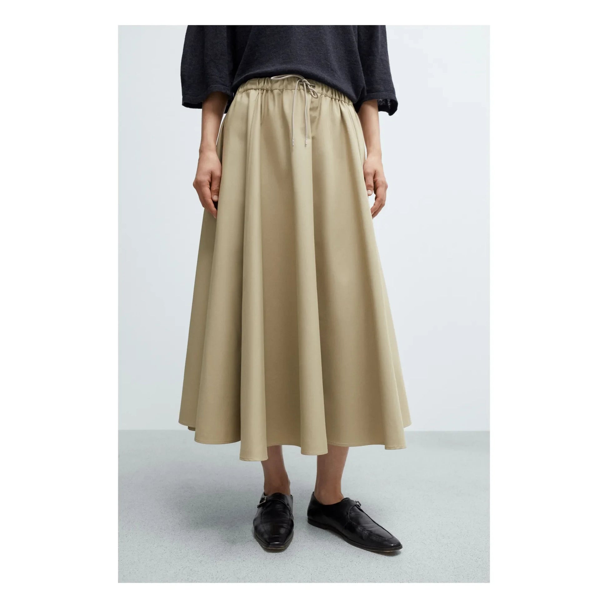Cordera - Cotton skirt | Camel
