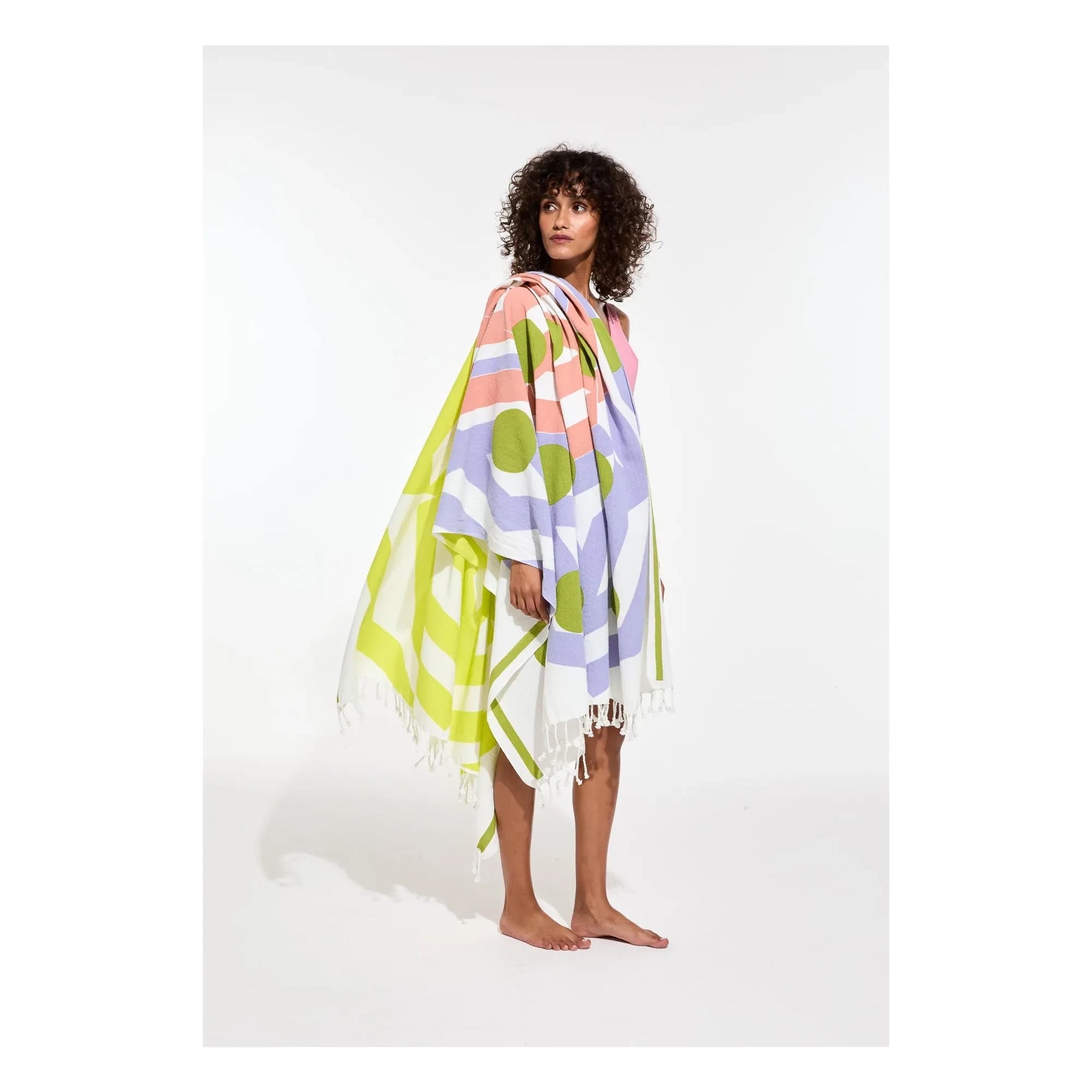 Mapoésie - Bloom beach towel | Purple