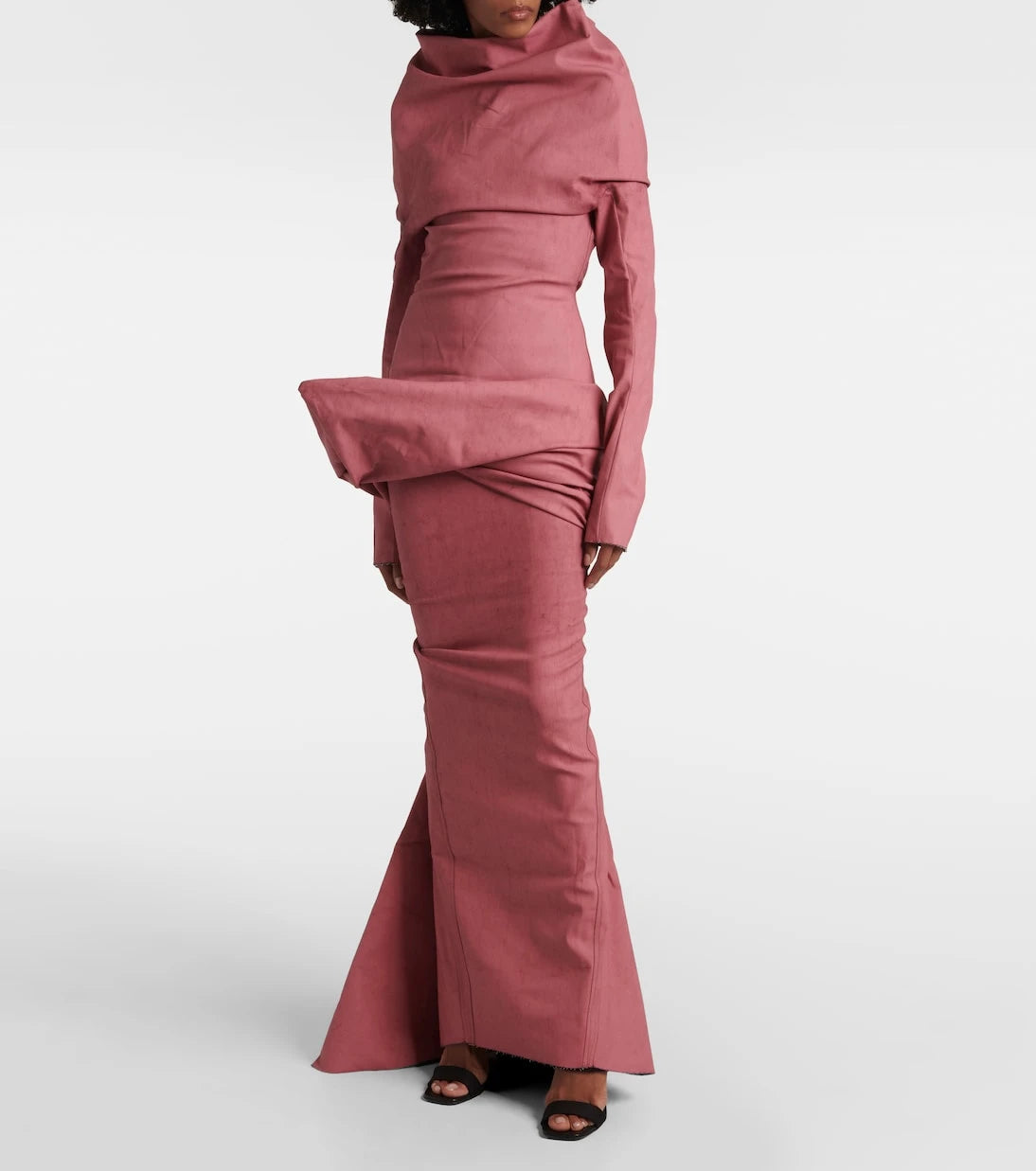 Rick Owens - Draped cotton-blend top
