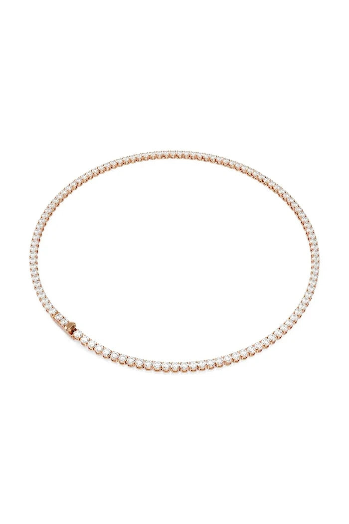 Swarovski kadın altın kaplama zirkonlu kolye MATRIX