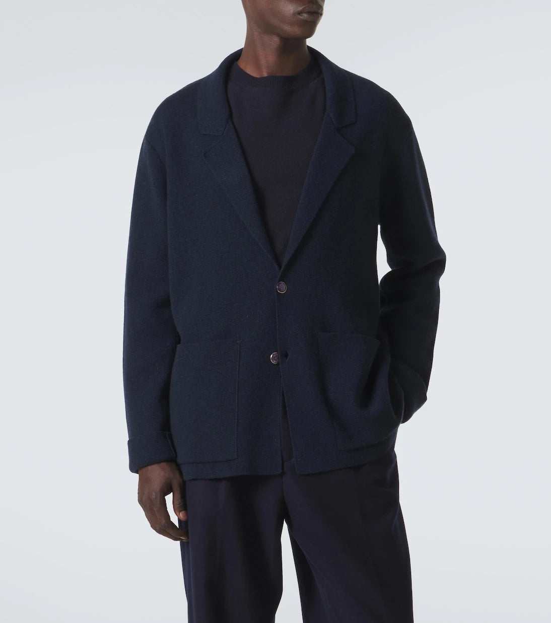 God's True Cashmere - Cashmere blazer with amethyst