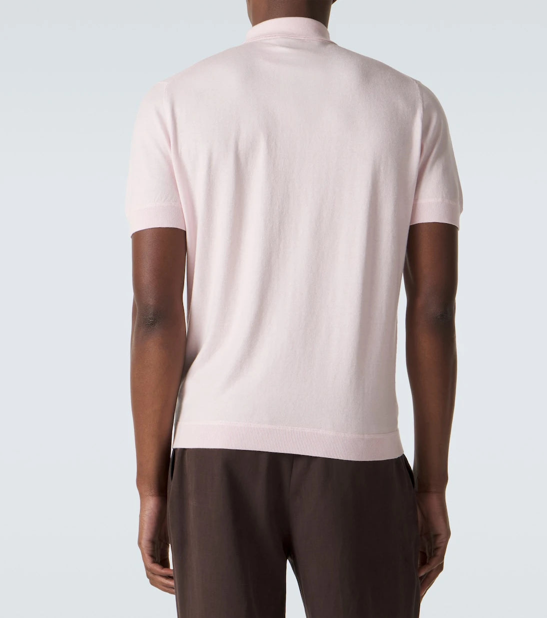 Allude - Cotton, silk, and cashmere polo shirt
