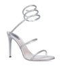 René Caovilla Silver Embellished Cleo Sandals 105