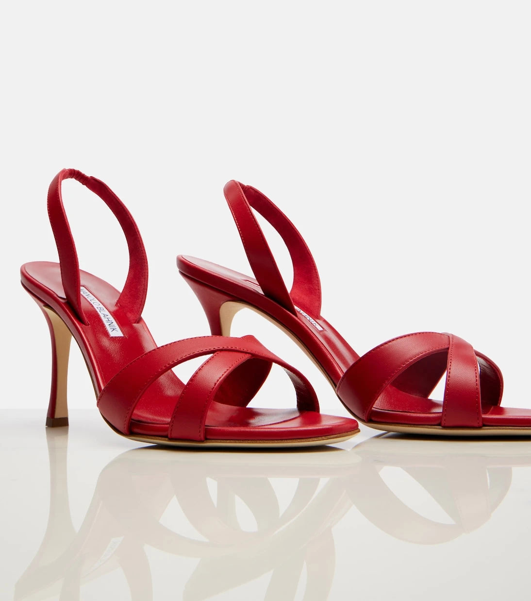 Manolo Blahnik - Callasli leather slingback sandals