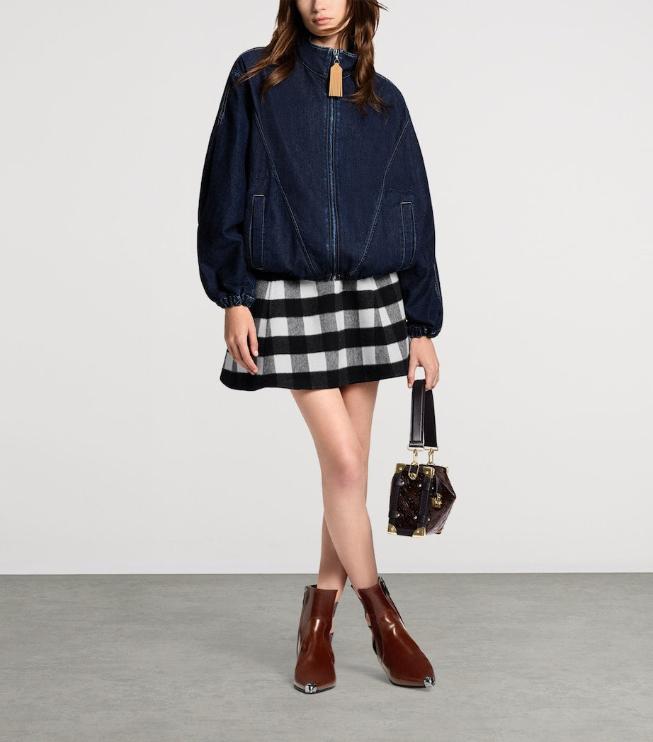 Louis Vuitton Leather Side Trunk MM Shoulder Bag