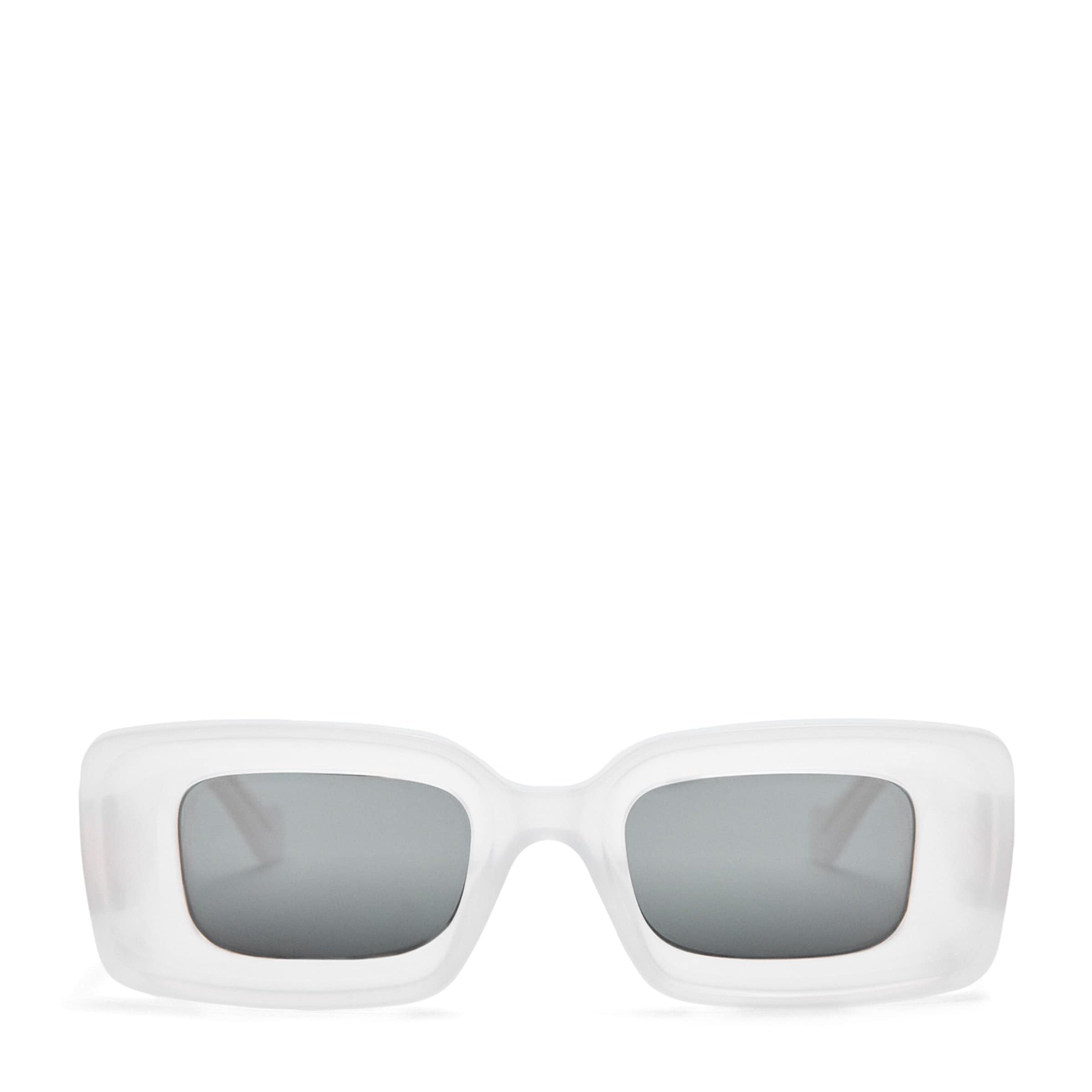 White Rectangular Sunglasses