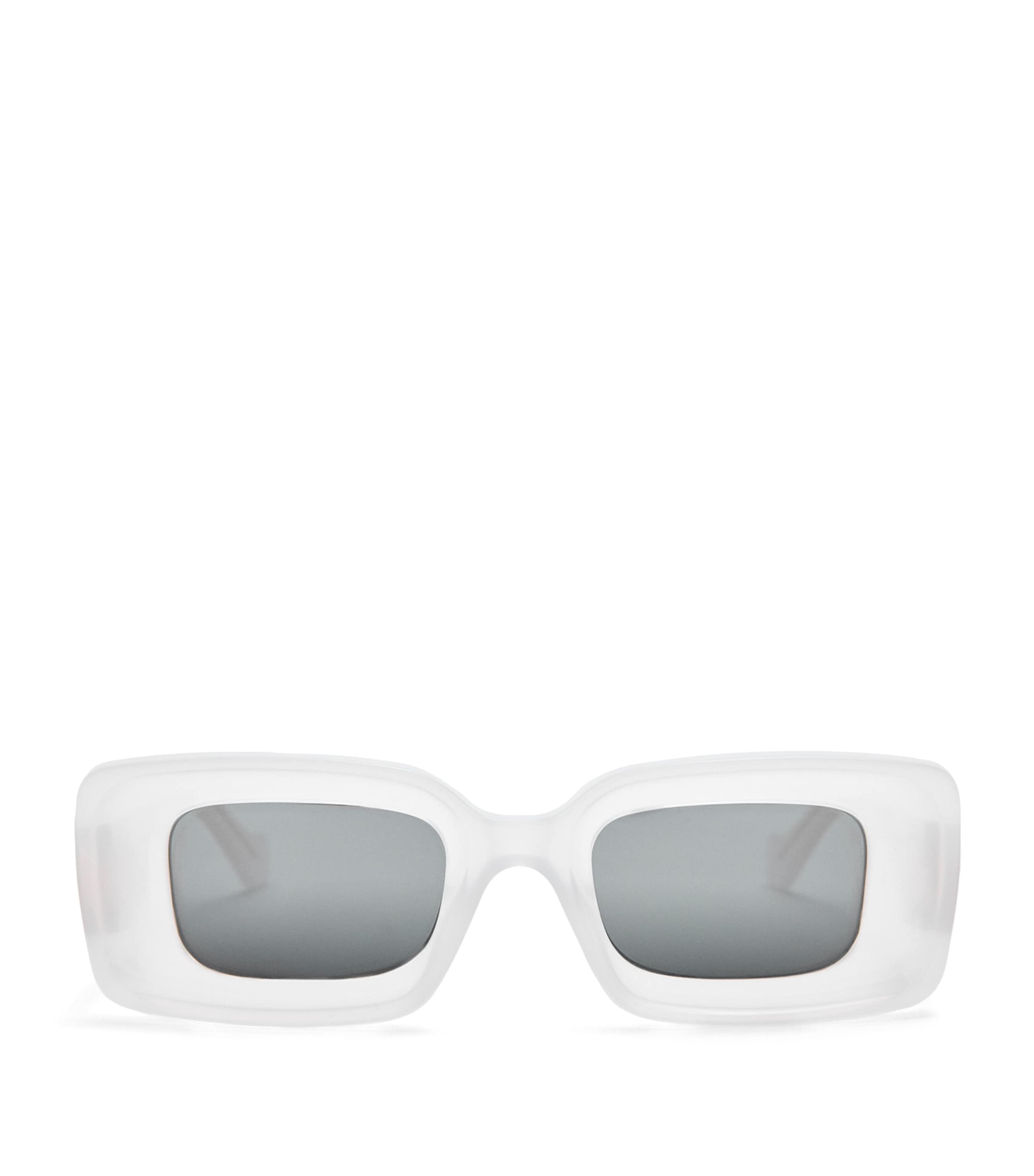 White Rectangular Sunglasses