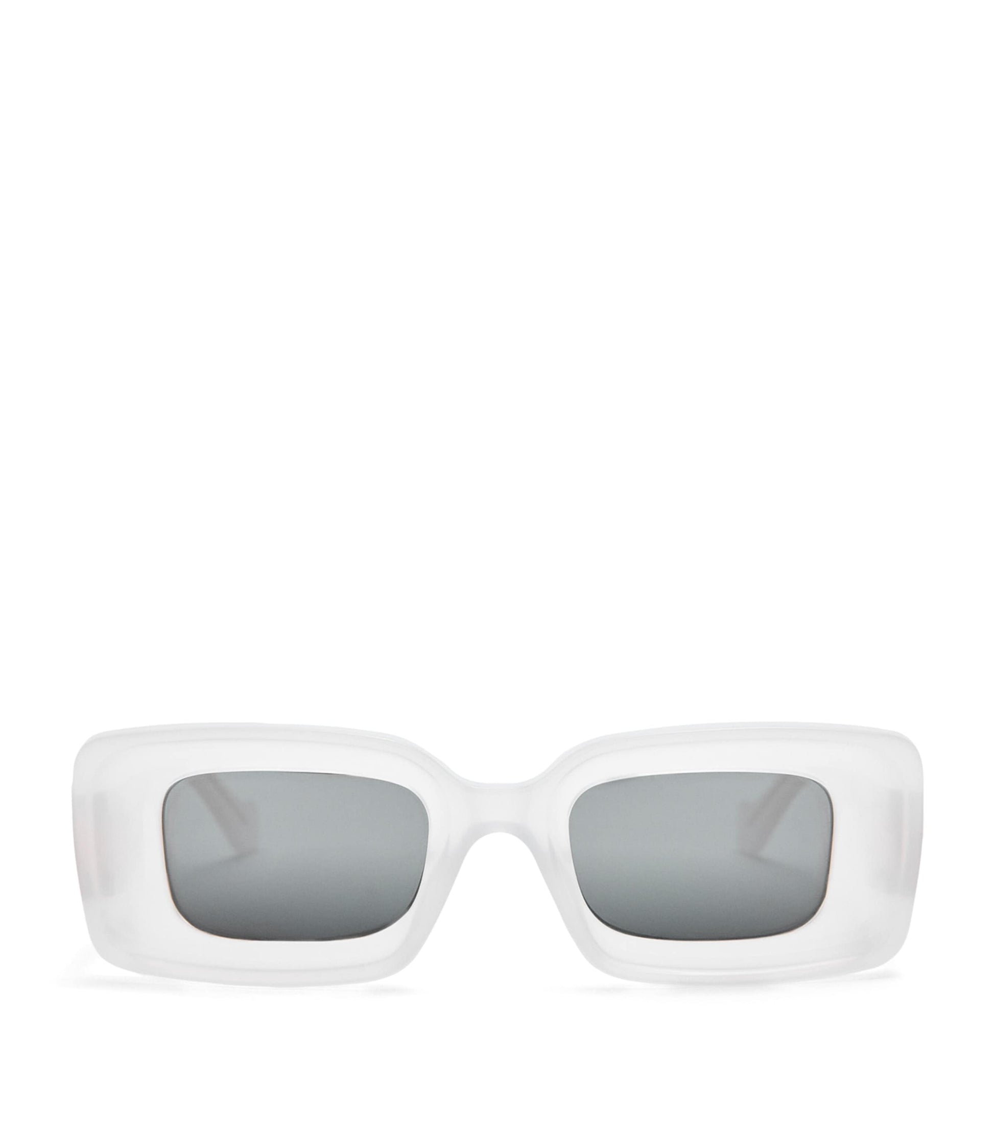 White Rectangular Sunglasses