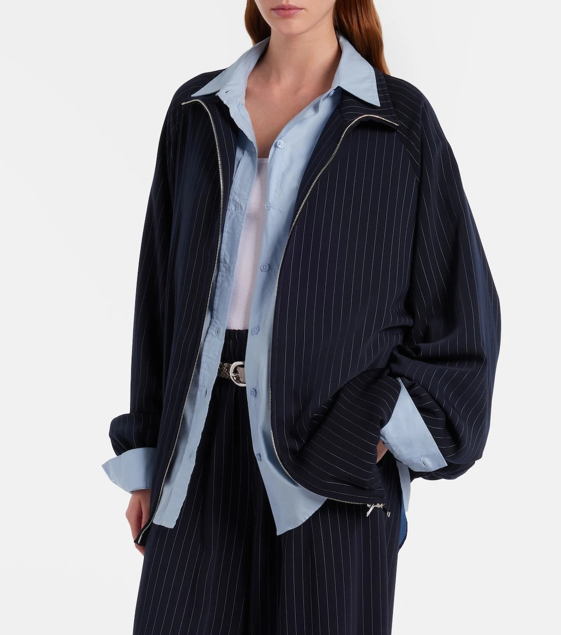 The Frankie Shop - Baxter pinstripe oversized jacket
