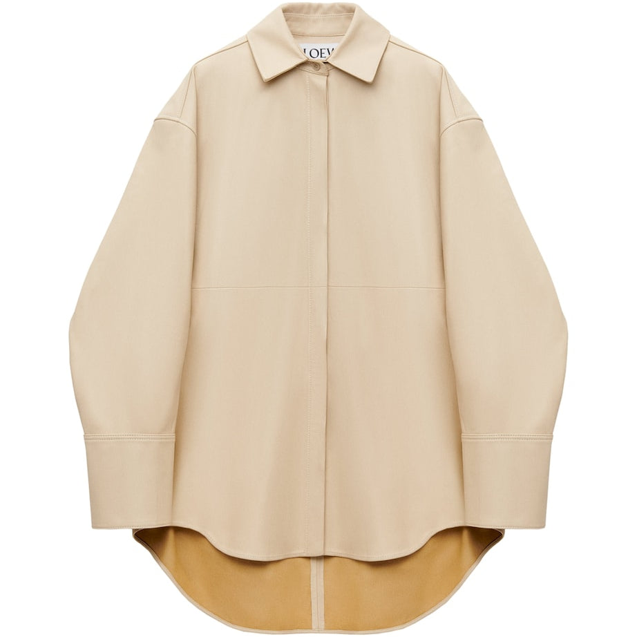 LOEWE Beige EXCLUSIVE Nappa Lambskin Silver Capsule Shirt