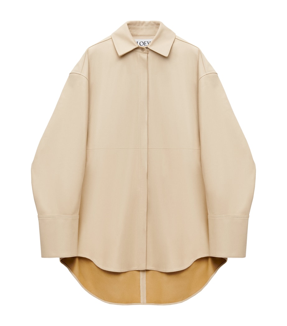 LOEWE Beige EXCLUSIVE Nappa Lambskin Silver Capsule Shirt