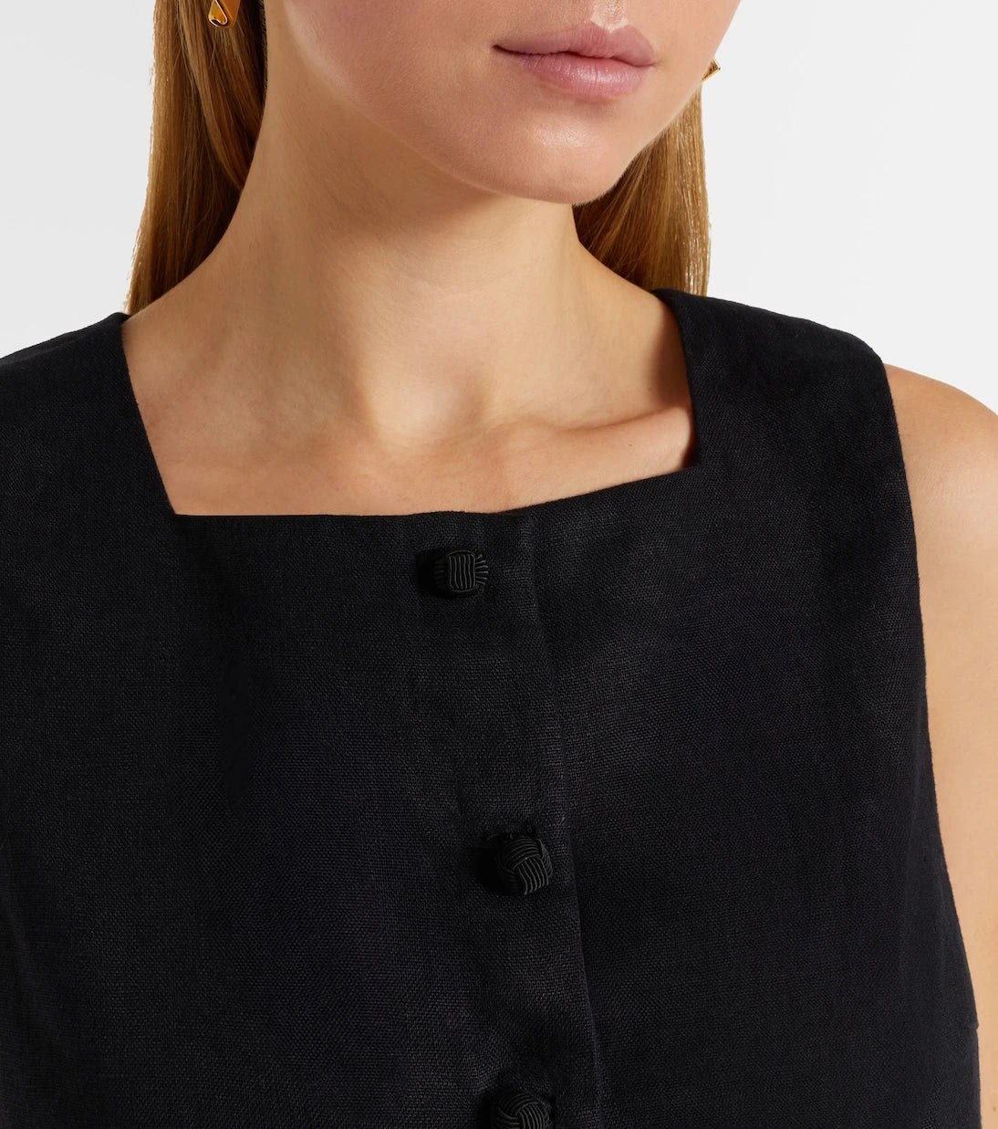 Posse - Rio linen crop top