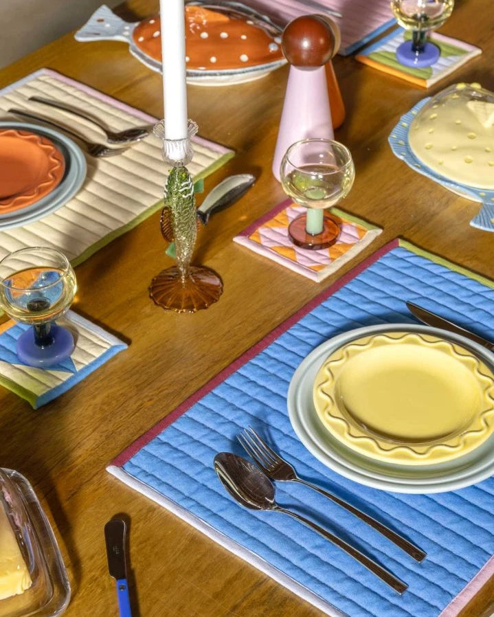 &Klevering - Stitch quilted placemats - Set of 4