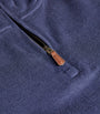 Polo Ralph Lauren Navy Cotton Quarter-Zip Sweater