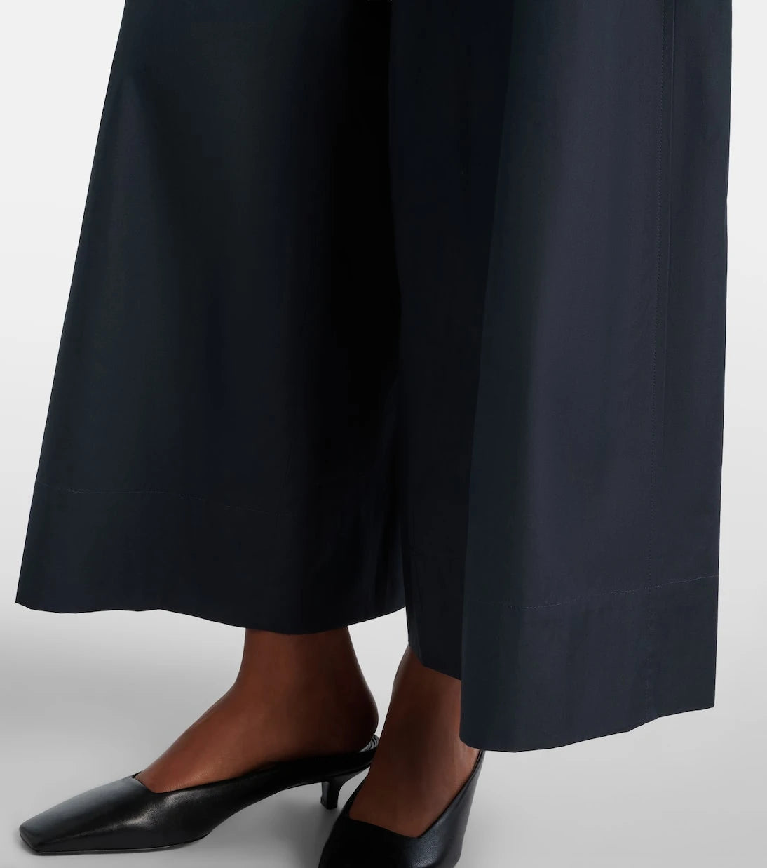 'S Max Mara - Gufo cotton poplin wide-leg pants