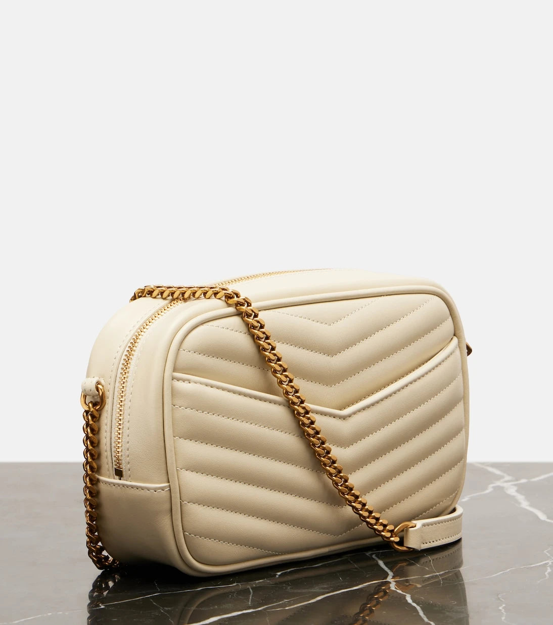 Saint Laurent - Lou Mini matelassé leather camera bag