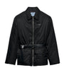 Prada Black Re-Nylon Down Belted Jacket