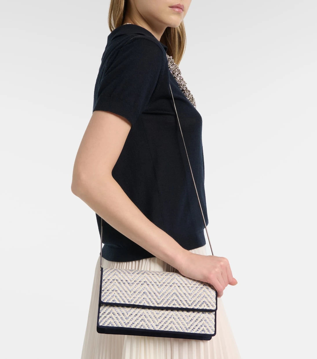 Manolo Blahnik - Capripla raffia clutch