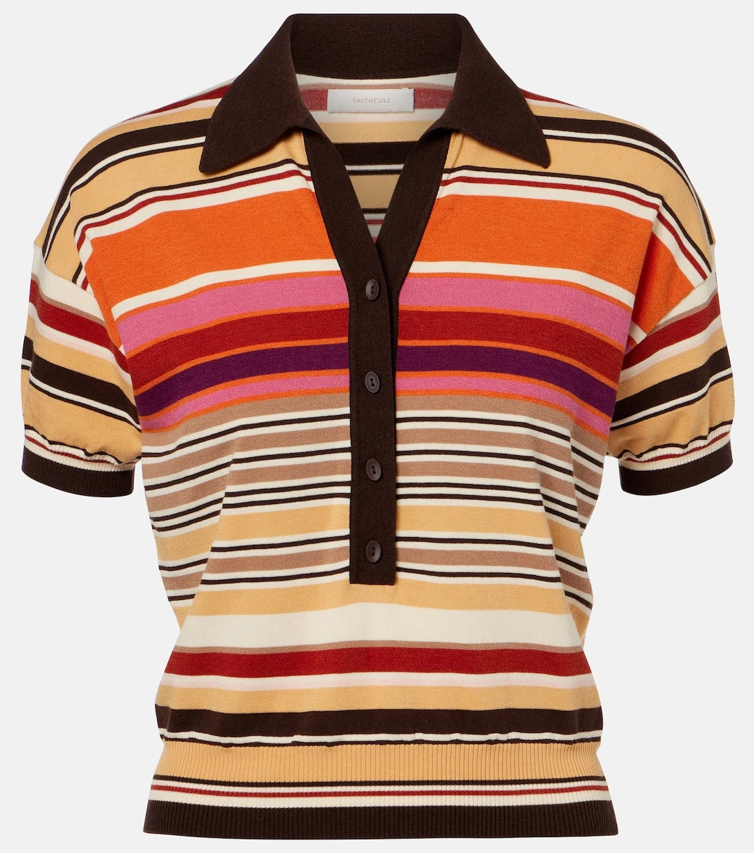 Faithfull - Sable striped polo shirt